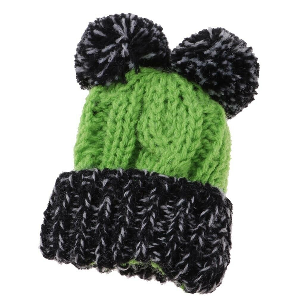 Cute Wool Knitted Hat Ski   Christmas Hat Winter Outfit For  Green
