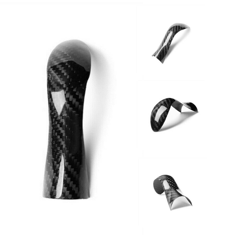 For 2014-2019 Infiniti Q50 Q60 Carbon Fiber Car Inner Gear Shift Knob Cover Trim