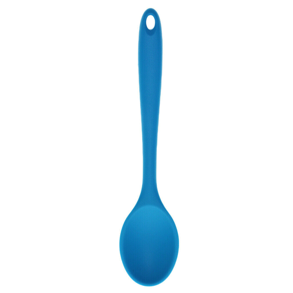 Creative Silicone Small Spoon Scoop Kitchen Utensils Tool Flatware Blue