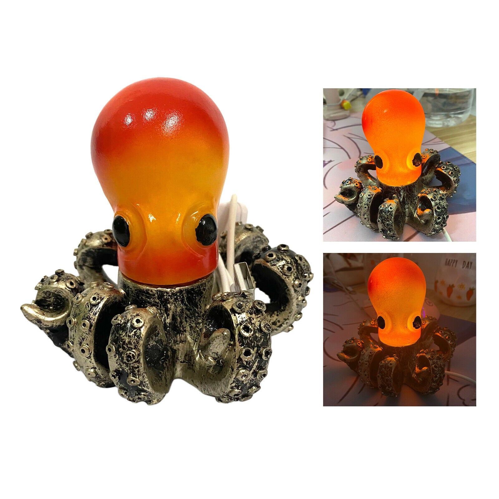 Bedside Lamp Octopus Table Lamp Bedroom Living Room Decor Desk Night Lights
