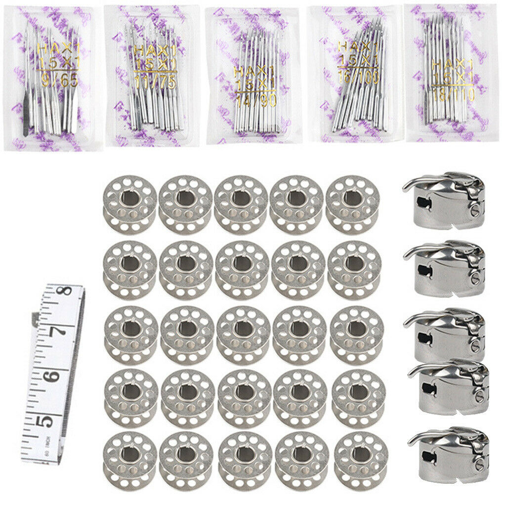 81Pcs Sewing Machine Needles Measuring Tape Complete Sewing Supplies Kit
