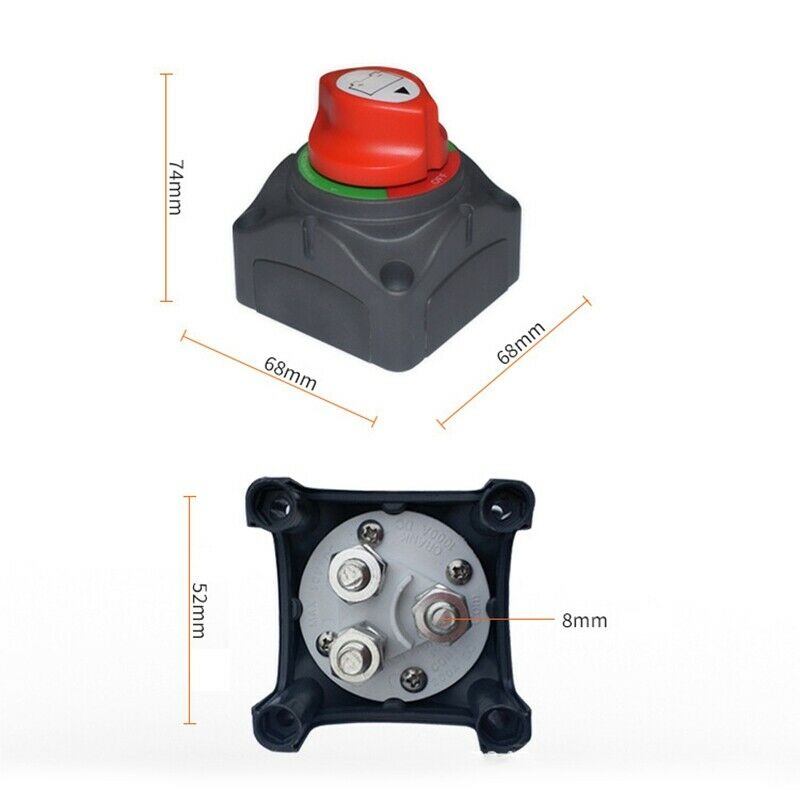 12-60V RV Disconnect Rotary 3 Position Car Battery Isolator ON/OFF Switch foA2C6