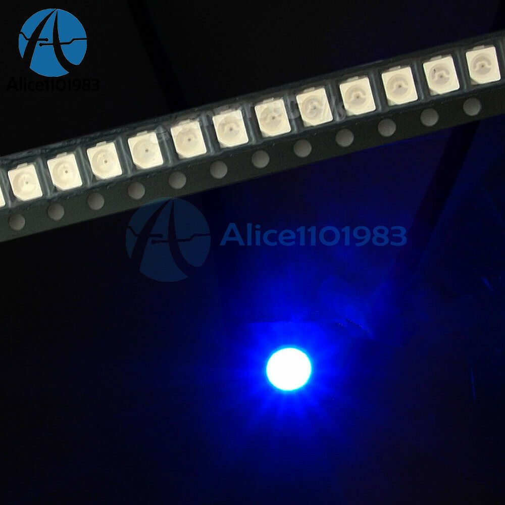 500PCS 3528 Ultra Bright Light Diode Blue 1210 SMD LED PLCC-2 20mA LED Light