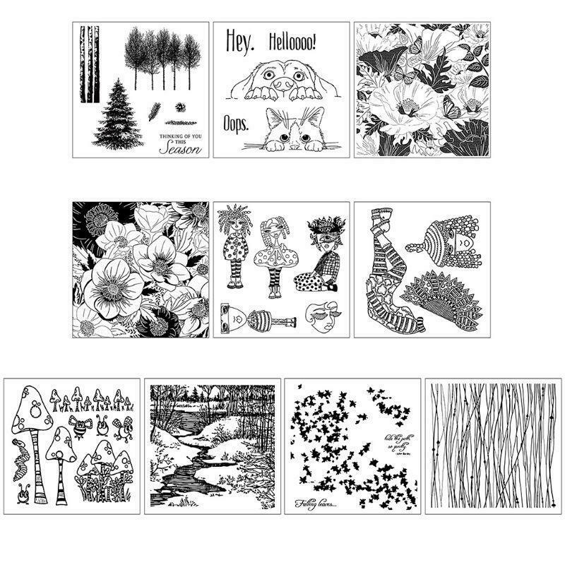 Trees For DIY Silicone Clear Stamp Cling Seal Scrapbook Embossing Album Decor