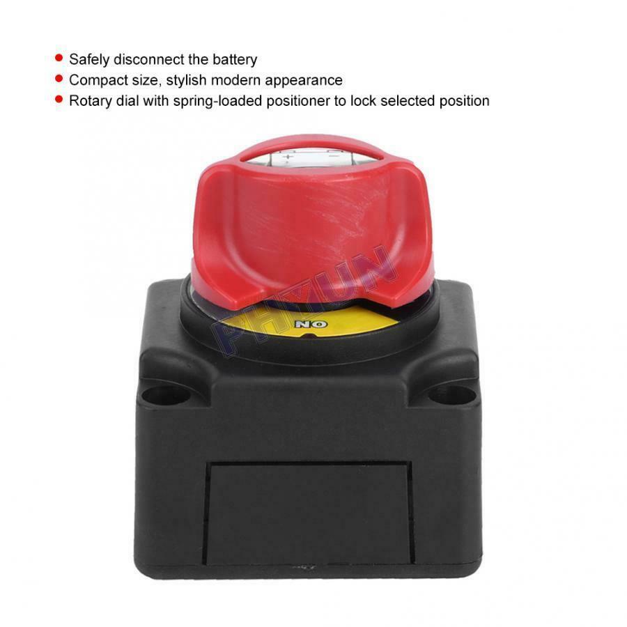 Car Truck Battery Isolator Disconnect Switch 300A DC 12V 24V ATV SUV Universal
