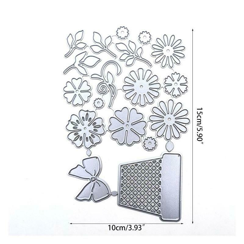 Flower Pot Metal Cutting Dies Stencil Scrapbooking DIY Album Stamp Paper Emboss
