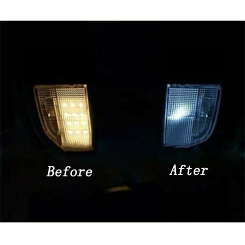 White 10PCs Interior LED Light Bulbs Package Fits for Hyundxx Sonatx 2011-2018
