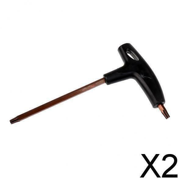 2X 3 Inch T25 Bike Screwdriver Star Wrench Black