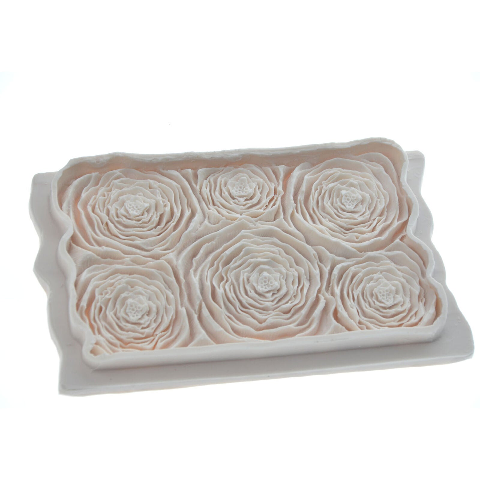 Rosette Ruffle Simpress Silicone Mold Leaf Flower Rose Fondant Sugarcraft Mould