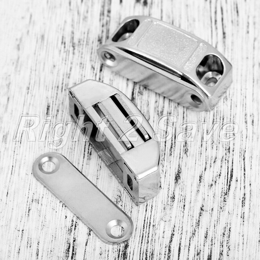 2pcs Magnetic Door Catch Cabinet Cupboard Wardrobe Furniture Hardware With Screw