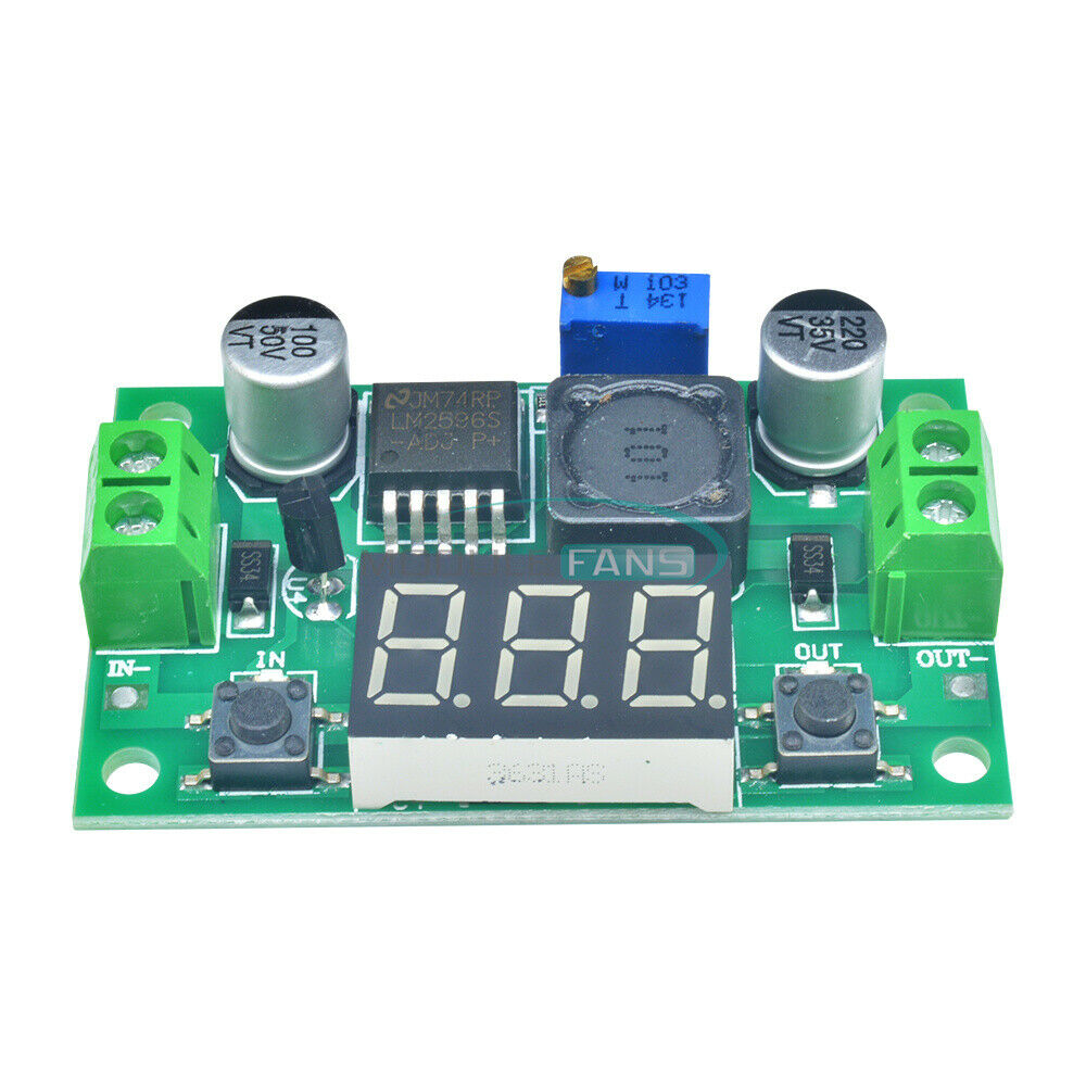5PCS LM2596 DC Step Down Buck Converter Module Voltage Regulator LED Voltmeter