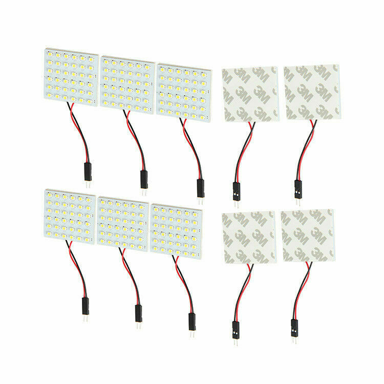 12V CAR 36 SMD LED Light Panel T10 Festoon Ba9s Dome Map Interior Bulb White