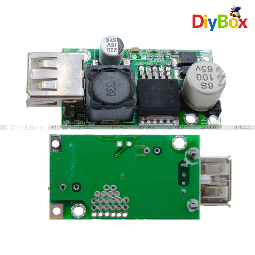 LM2596HV DC-DC Buck 5V Converter Module 9V/12V/24V/36V/48V to 5V 3A USB Charger