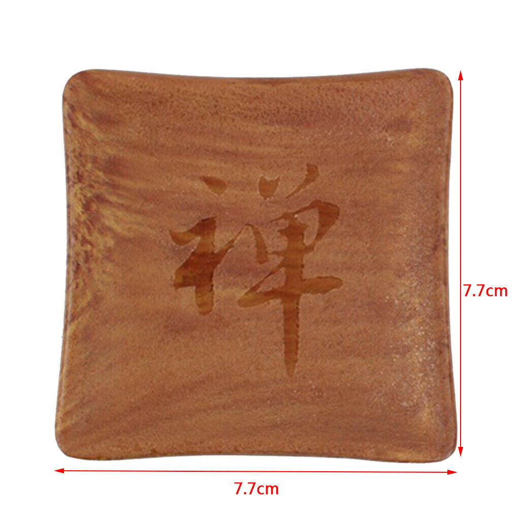 Melamine Cup Coaster Square Teacup Serving Mat Tableware Placemat Brown