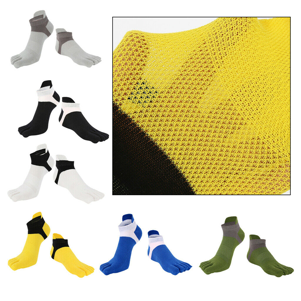 6Pairs Breathable Everyday Toe Socks Net Sports Yoga Ankle Socks Casual