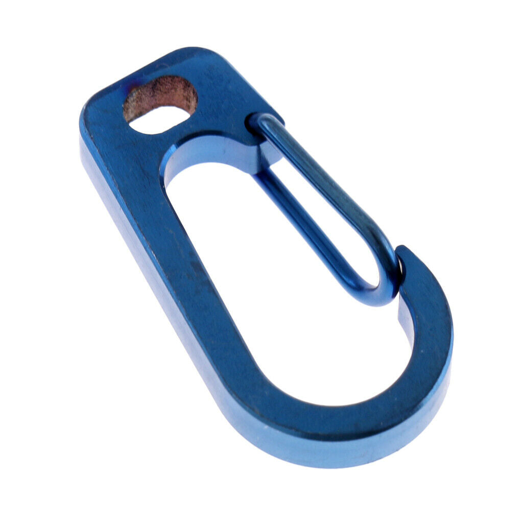 2pcs Multifunction Titanium Alloy Carabiner Clip Keychain Quick Hook Buckle