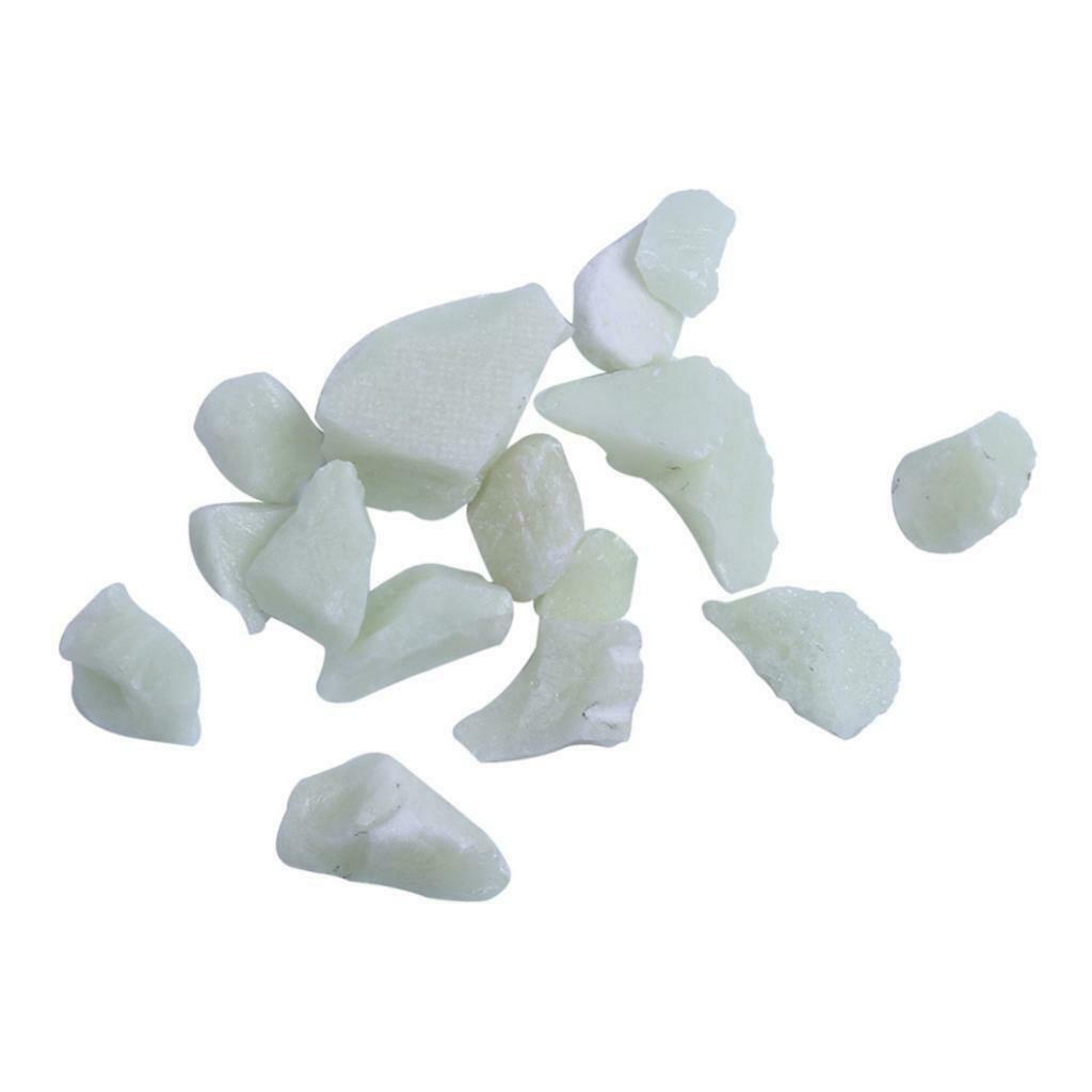 100g Glow In Dark Stone Rock Pebbles For Garden Aquarium Decor Blue