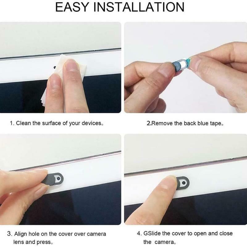 6 PCS Camera Cover Slide Blocker Potted Ultra-Thin Cover Tablet Webcam Slider