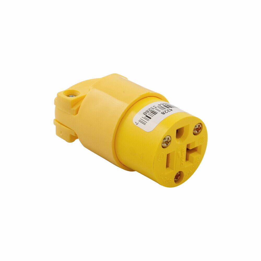 1pcs-COOPER 4228 20A 125V Commercial Grade Thermoplastic Vinyl Connector