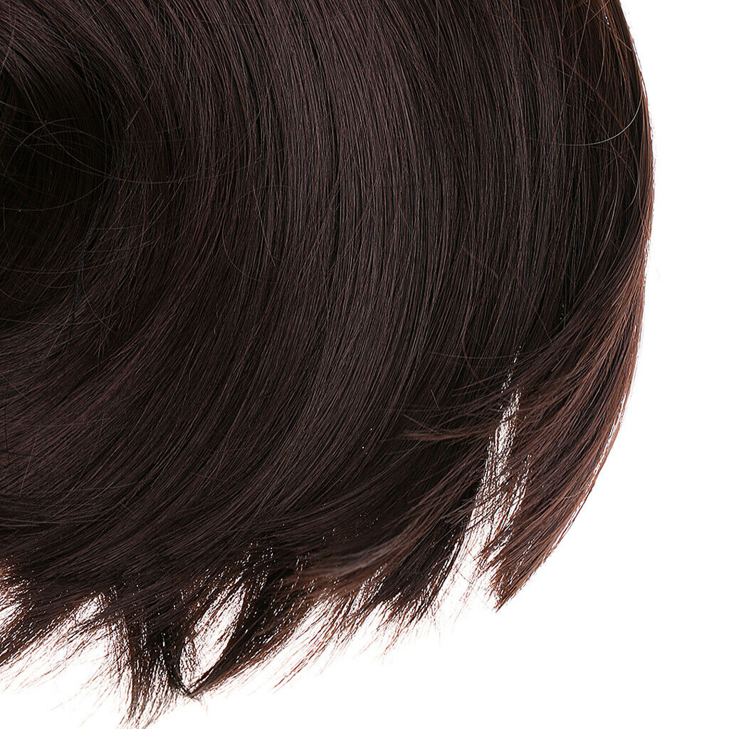 Ladies Short Wig Dark Brown Wig Bob Style Fashion Full Wigs