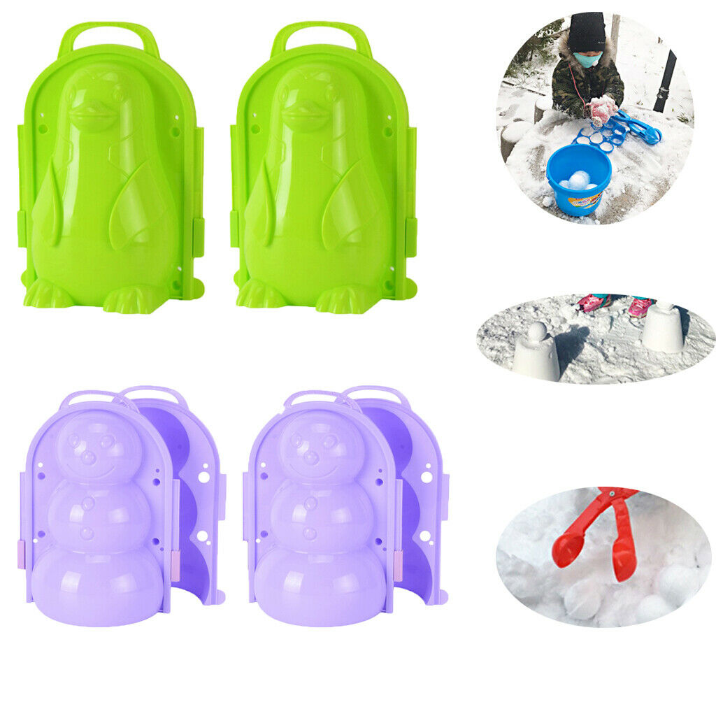 4 Pcs Snowball Tool Winter Outdoor Sports Snow Toys for Children