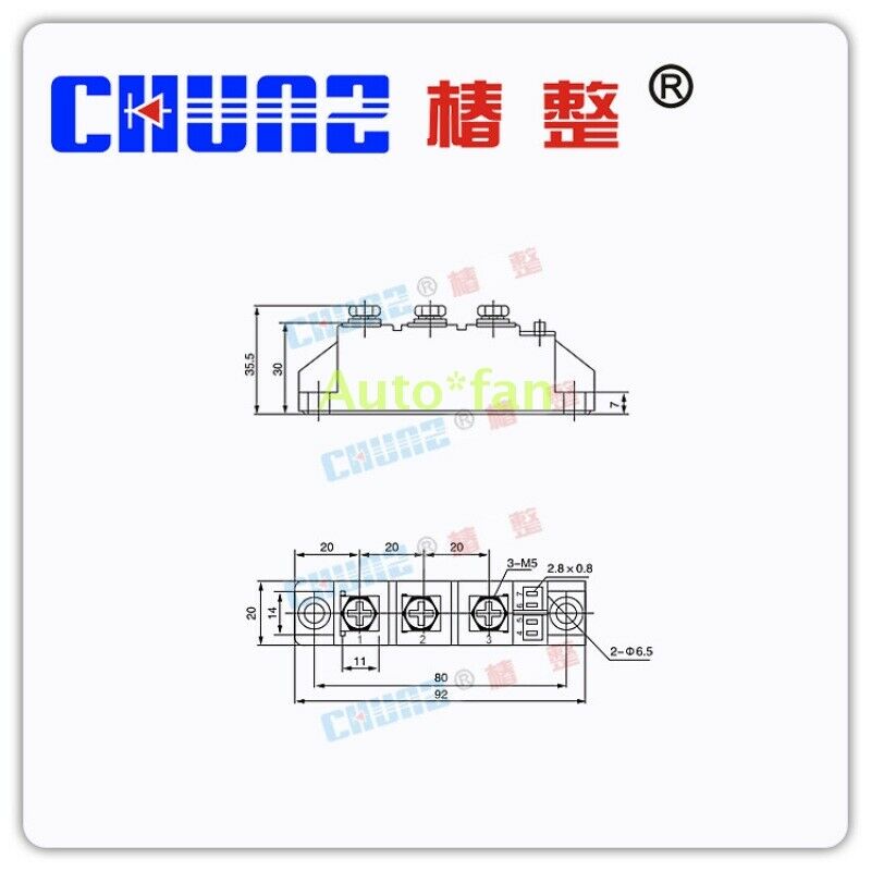 Brand New Thyristor Module CHUNZ MTC25A 1600V