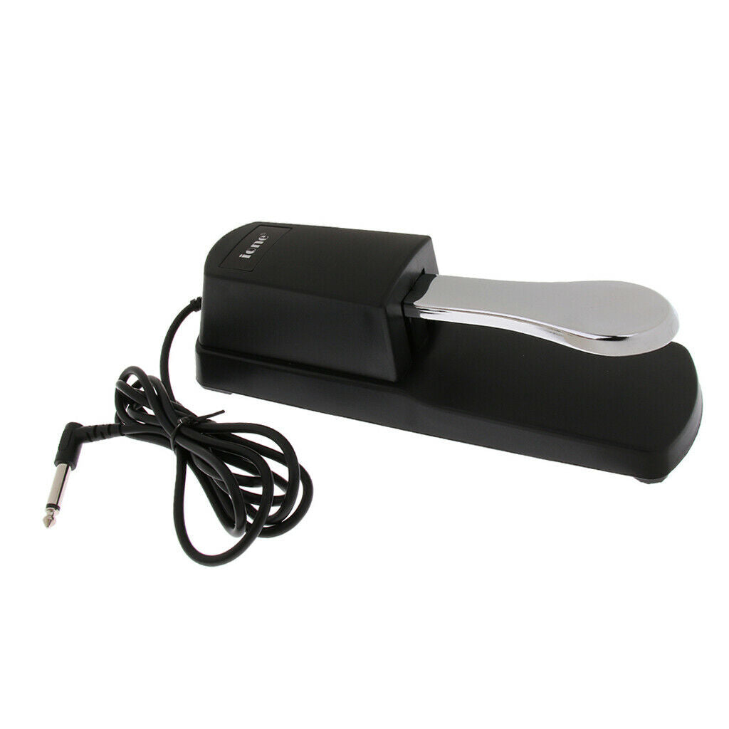 6.35mm Sustain Damper Pedal with Case for Digital Piano Electronic Keyboard