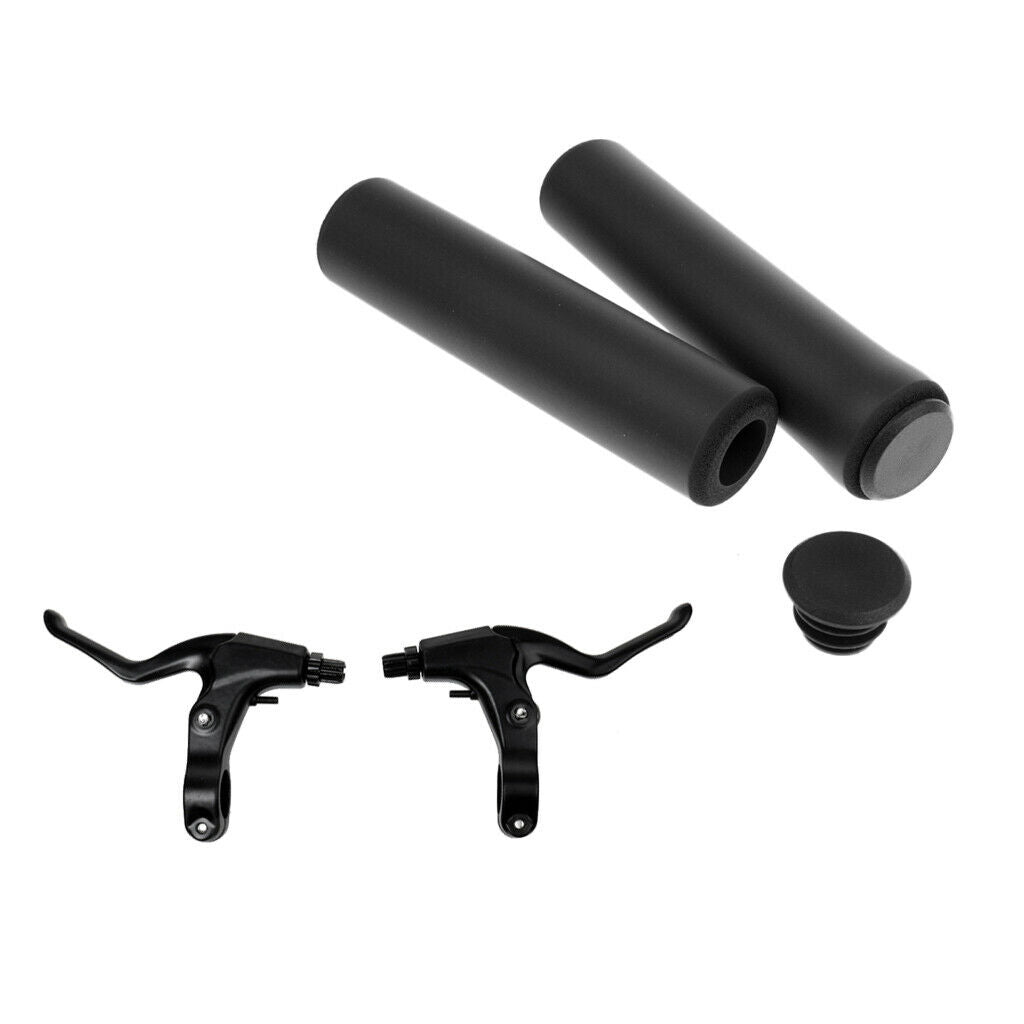 Silicone Gel Handlebar Grips And  Alloy Front Rear V-brake Lever