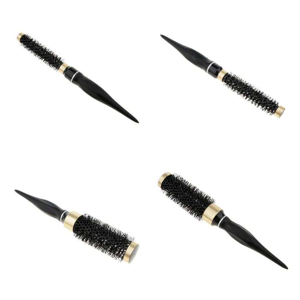 4pc Nylon Round Thermal Hair Brush for Drying Straightening Hairdressing