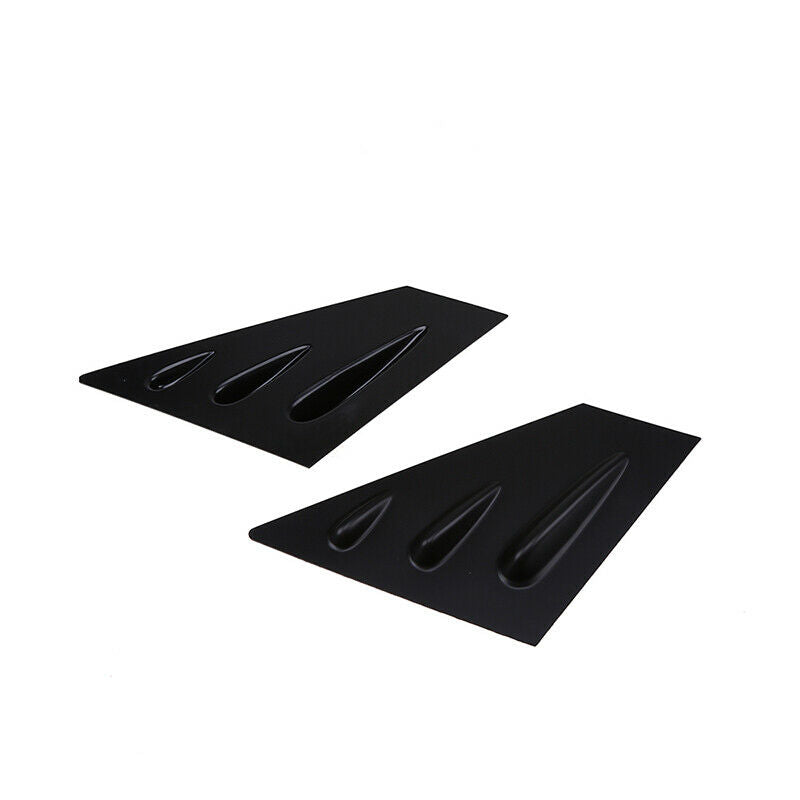 2x Front Window Scoop Louver Cover Gloss Black For Subaru Impreza Sedan 2012-16