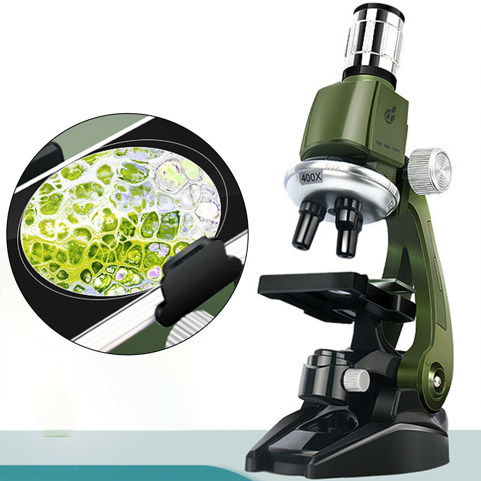 Children Kindergarten Microscope Biological 1200X Magnification for Beginner