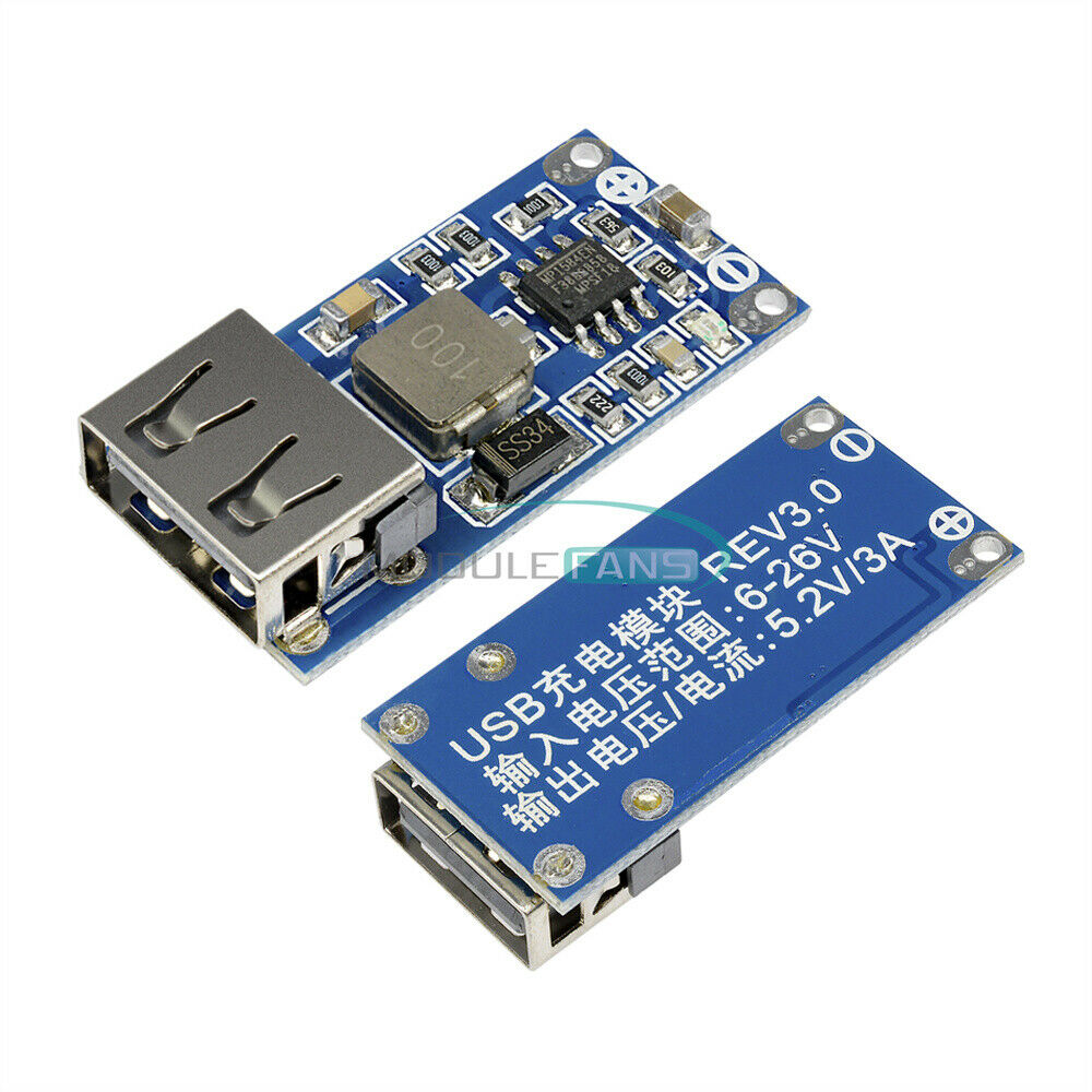 9/12/24V to 5V Step-down Power Supply Module DC-DC USB Buck Regulator Converter
