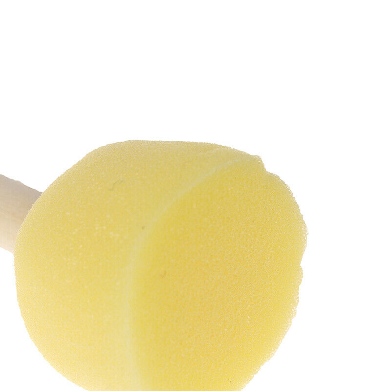 5pcs/lot Wooden Handle Sponge Rod Set Water Absorbing Clay Sculpture DIY .l8
