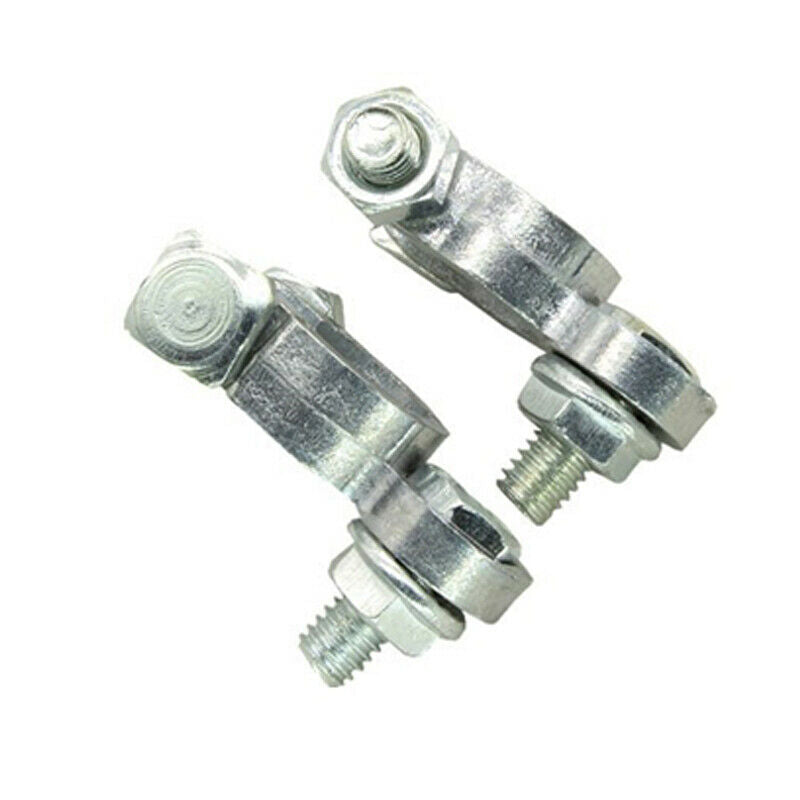 2PCS Car Boat Battery Terminals Cable Ends Connector Clamp Negative Positive Kit