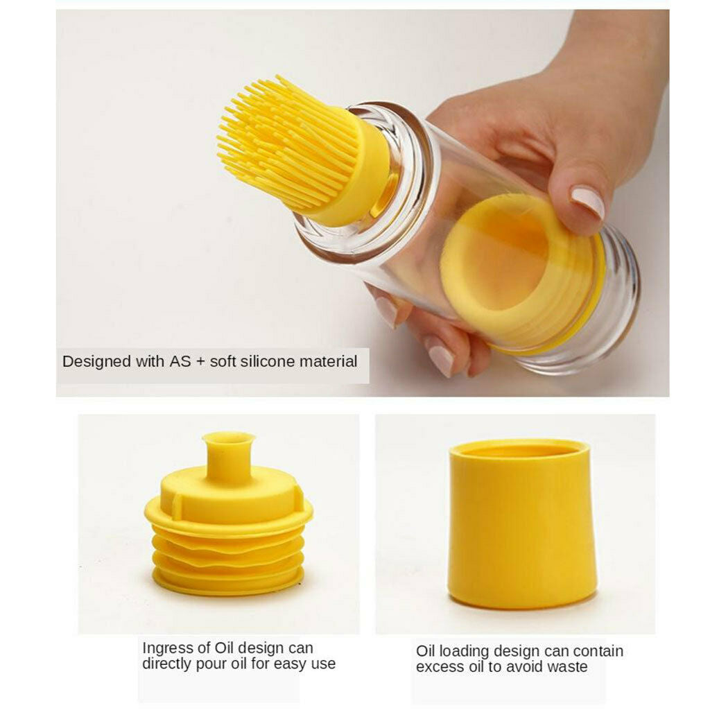 2 in 1 Basting BBQ Oil Bottle Cooking Utensils Brush Kitchen Accessories