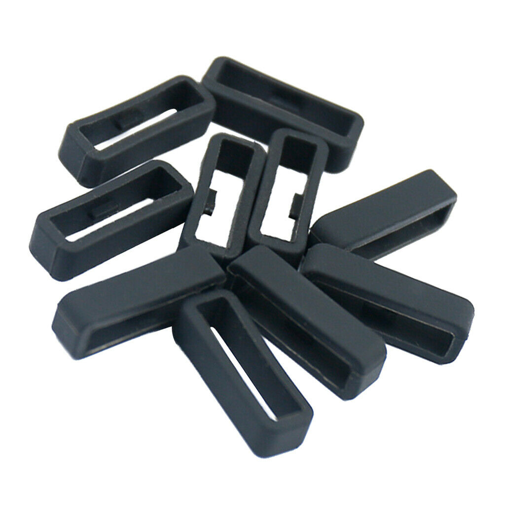 20pcs 20/26mm Rubber Fastener Ring Watch Bands Wristband Loop Replacement