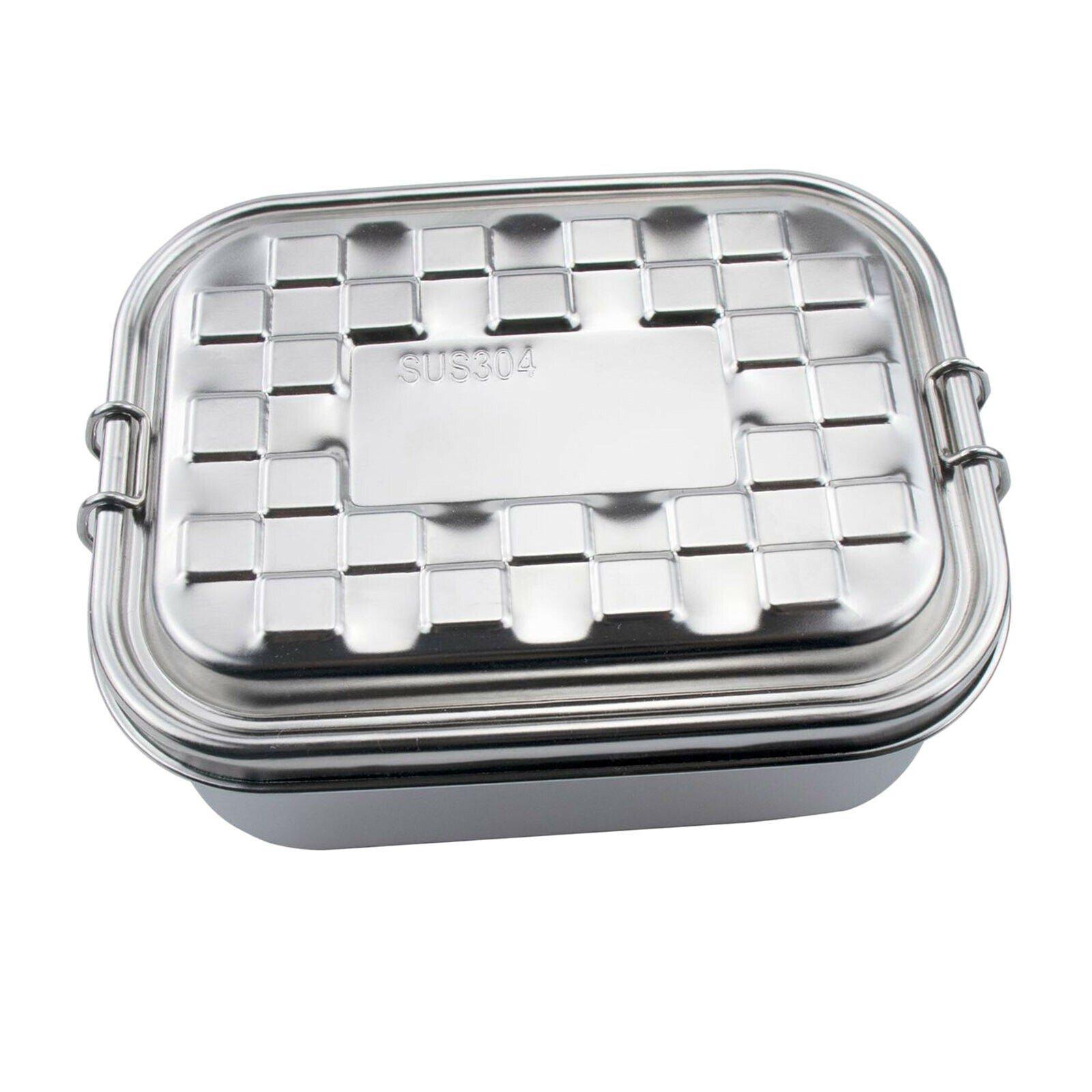 Stainless Steel Lunch Box Reusable Food Container w/ Lids Bento Box Portable