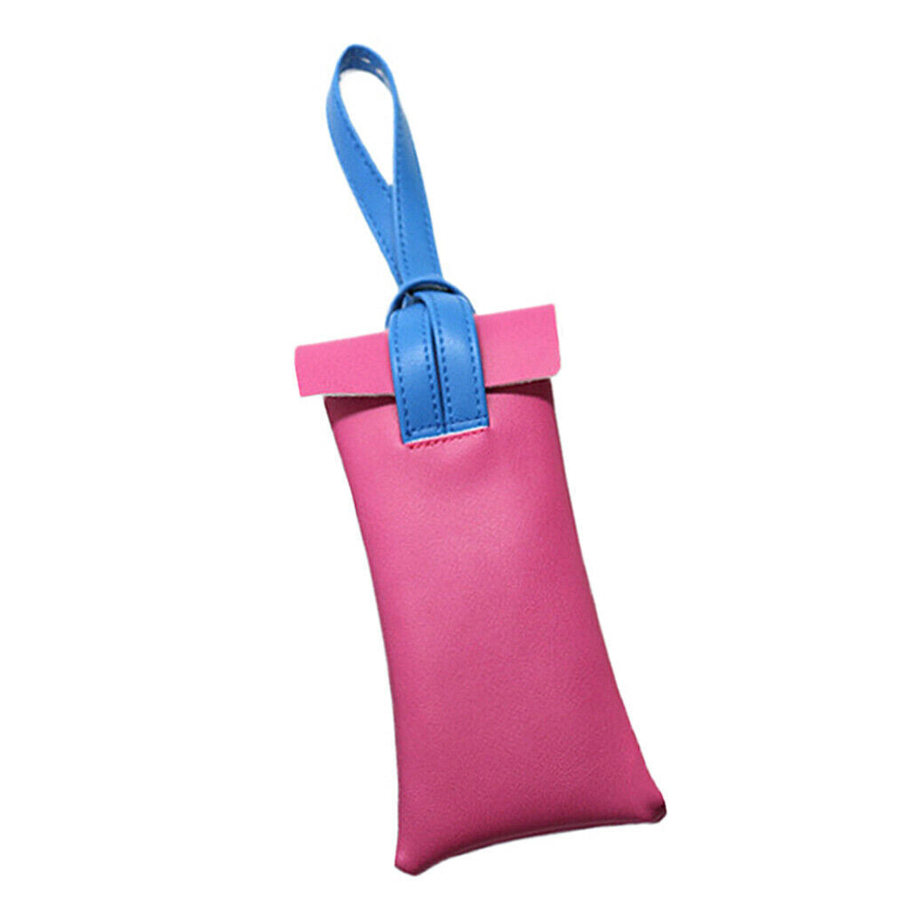 Small Eyeglasses Case Storage Pouch Spectacles Holder Makeup Pouch Rose Red