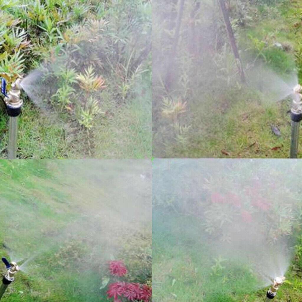 4x Gardening 1/2" DN15 Sprinkler Brass Spray 1-Head Nozzle Tool Park Tools