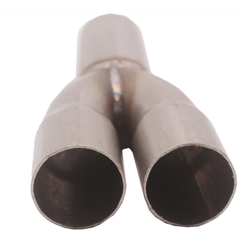2-1 Stainless Steel Exhaust Merge Collector Dual 1.5" Inlet Single 1.75" Outlet