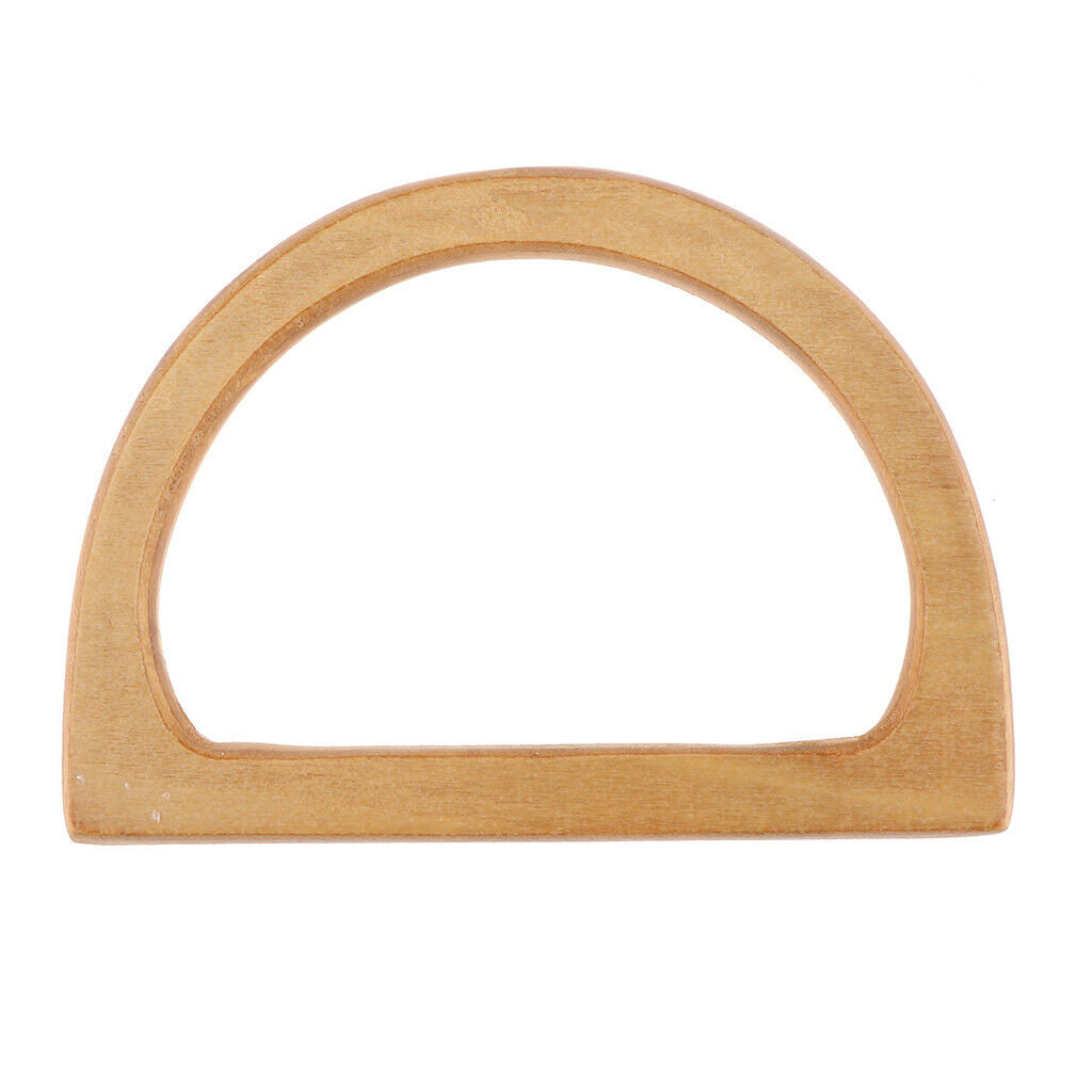 2x Fashion Wood Bag Handle Coat Rack Replacement Handbag Handle Purse Making