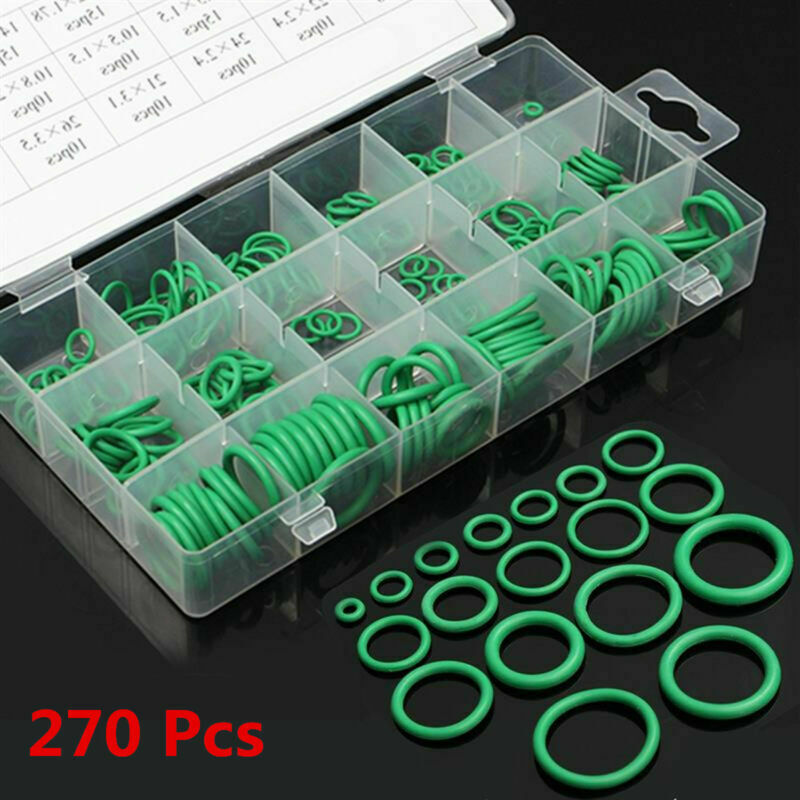 Universal 270pc Car HNBR A/C System Air Conditioning O Ring Seals Set Assortment