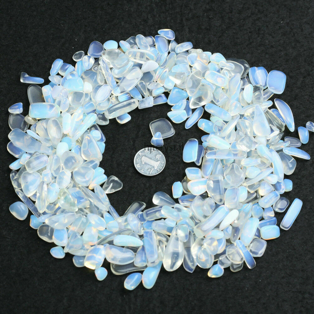 100g Tumbled Stone Opal Quartz Crystal Healing Reiki Mineral Collection Decor