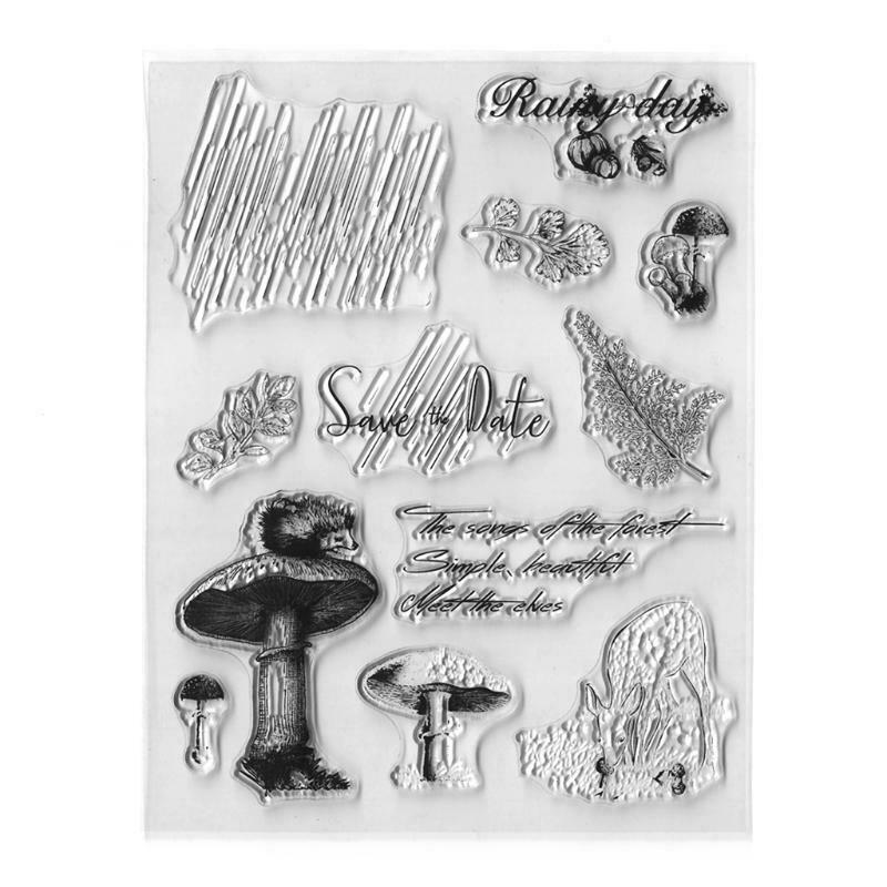 Mushroom Silicone Clear Seal Stamp DIY Scrapbooking Embossing Photo Album Decor