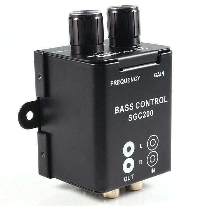Car Remote Level Volume Amplifier Subwoofer Equalizer Crossover Bass Controller