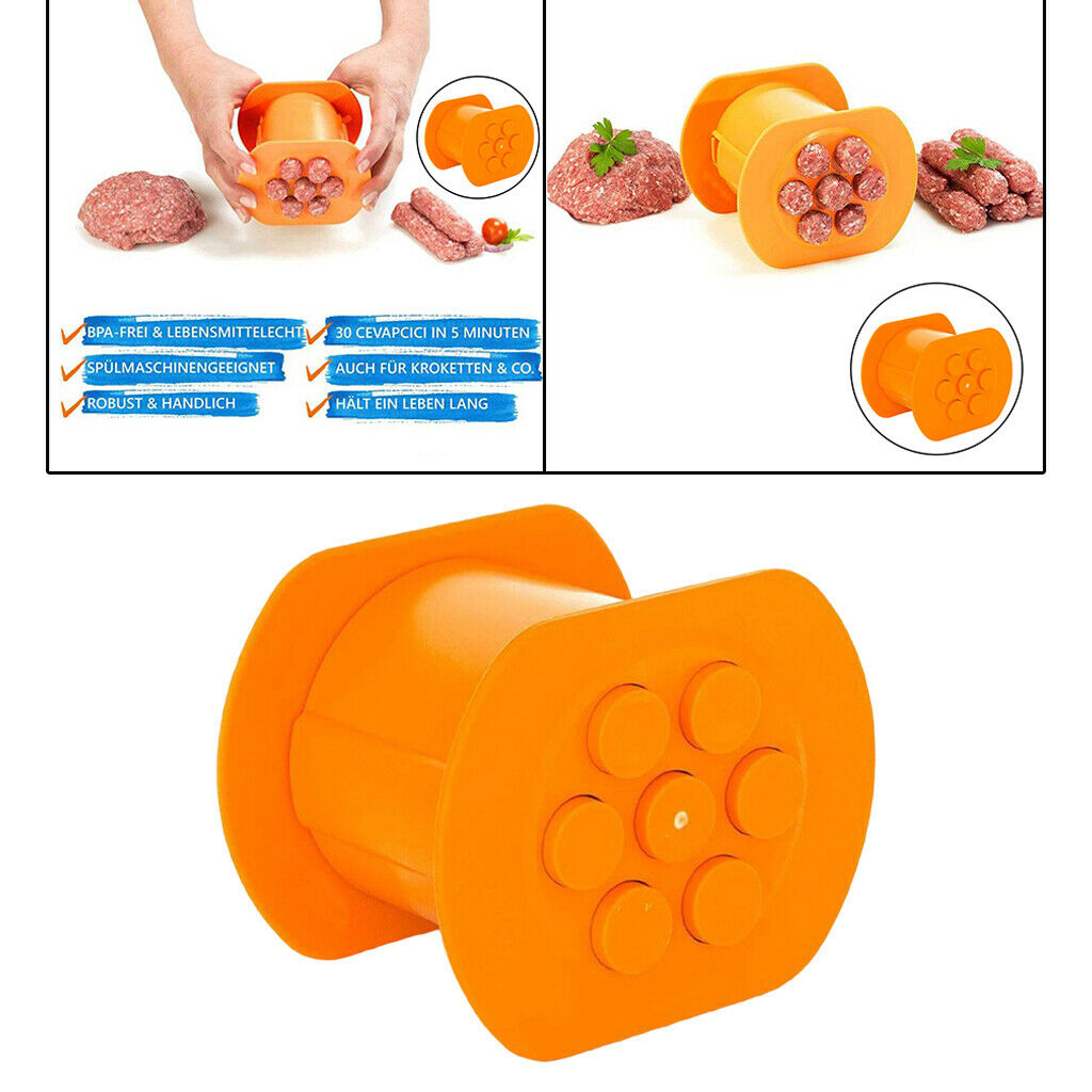 Plastic Sausage Press Stuffer Homemade Meat Squeezer Cooking Molds Gadget