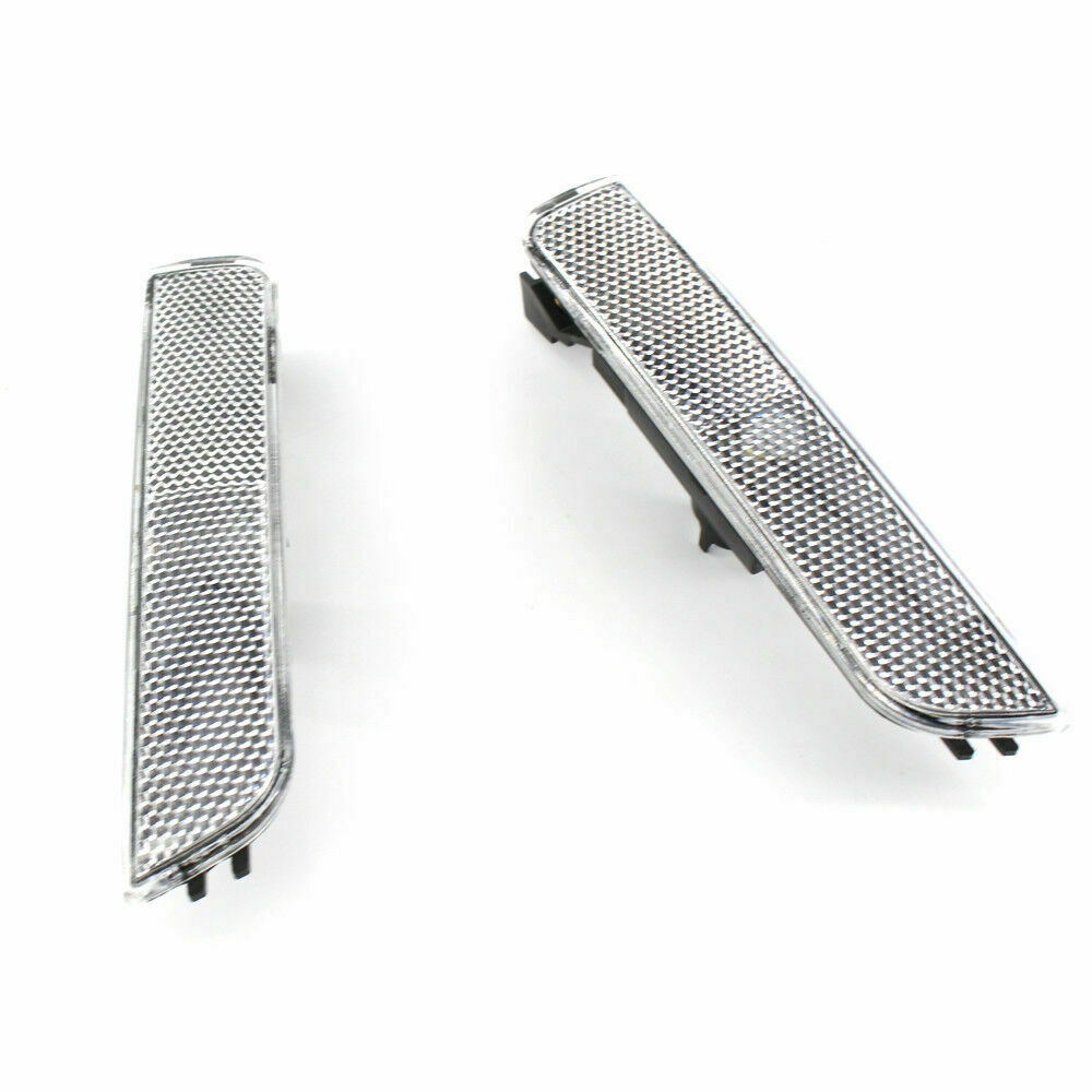 Pair Bumper Side Marker Lights Lamps White For Volkswagen VW Passat 2001-2005 04