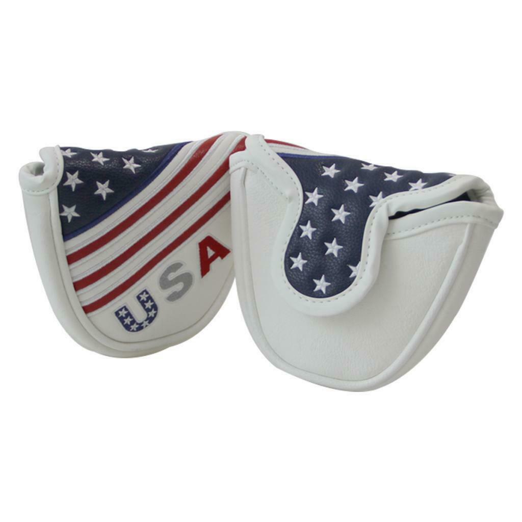 Golf Mallet Putter Cover Headgear Club & Loop Fastener Closure Putter