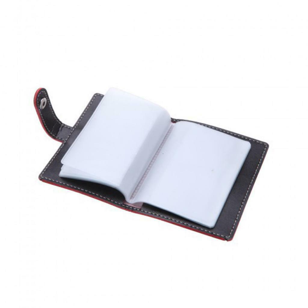 Black Soft Artificial Leather Credit Card Wallet Case