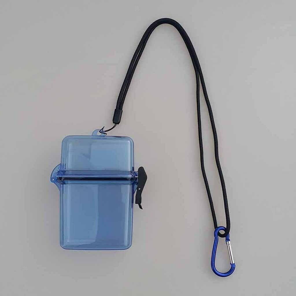 Set of 3 Scuba Storage Box with Lanyard & Carabiner for Camping Fishing
